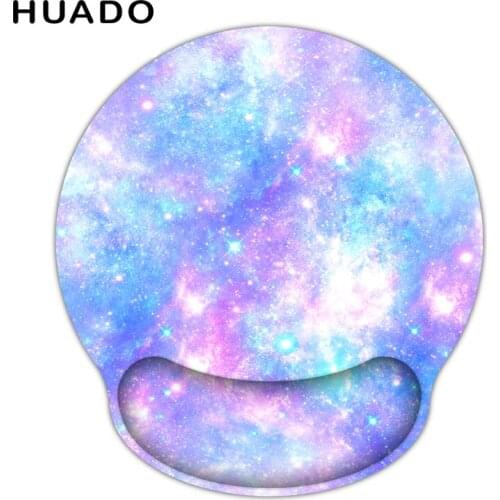 Practical Mouse Pad with Wrist Rest Beautiful Pattern Soft Comfort Non Slip Rubber Bottom for PC Computer Office