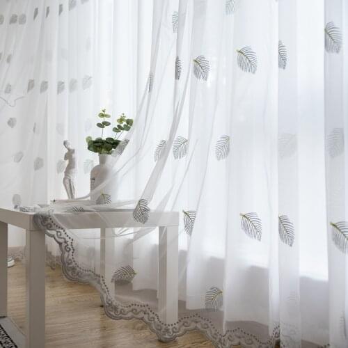 Curtains for Living Room Bedroom Windows and Floor-to-Ceiling Windows and Screens Nordic Light-Transmissive Gauze