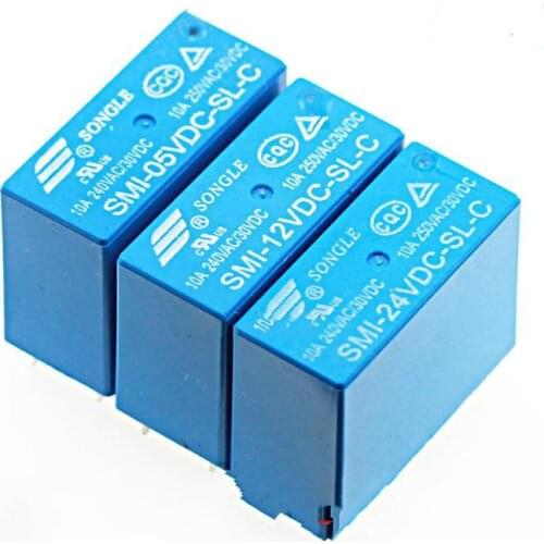 Smi-05v 12V 24vdc-sl-a-sl-c-sl-2c 5A 10A 4 / 5 / 8-pin relay