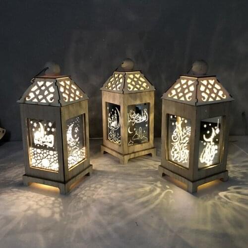 Led string accessories Eid mubarak decoraton Ramadan decorations Eid Al-Adha Night Light island Muslim Festival Home Decoration