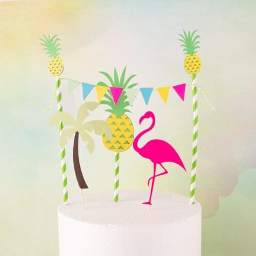 Flamingo Cake Topper Personality DIY Cake Topper Wedding/Birthday Party Decoration Baby Bath Decoration