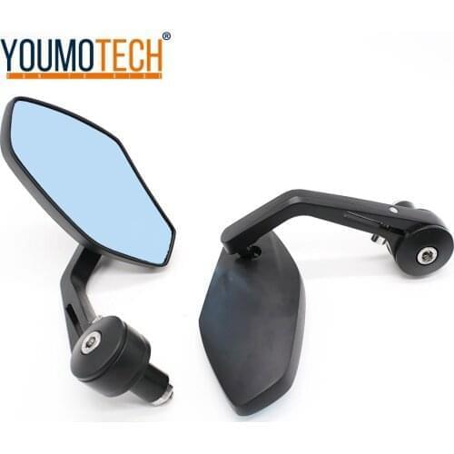 Universal Motorcycle Mirror CNC Aluminum 22mm Handle Bar End Rearview Side Mirrors Handlebar grips Rearview Side Mirror