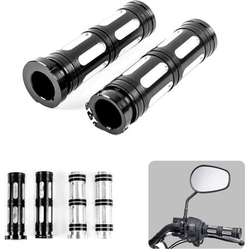 Universal Motorcycle 1.25'' Rubber Hand Grips Handle Bar Handlebar Grip Rubber For Harley Sportster Touring Dyna Softail Custom