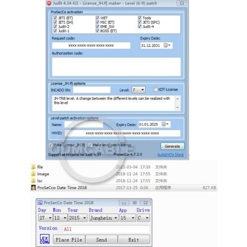 Judit 4.34 KG License JH maker Level 5-9 patch jeti JH_TRB level for JUDIT 4 Jungheinrich Judit box Incado with laptop