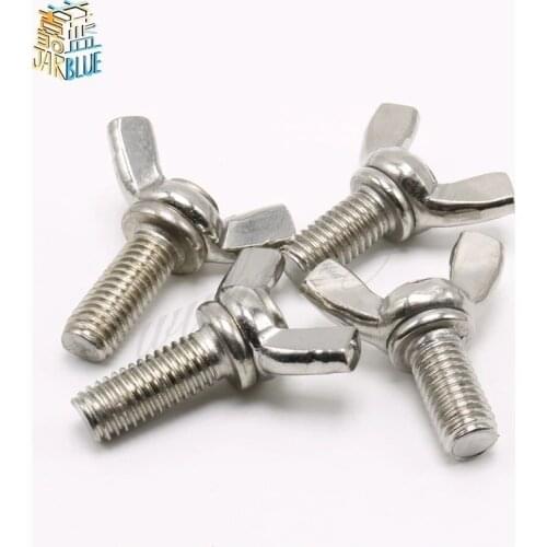 10Pcs M3 M4 M5 M6 DIN316 Hand Tighten Screws Butterfly Bolt Wing Thumb Screw Claw A2-70 Stainless Steel