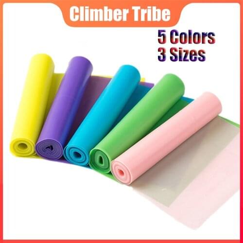 5 Colors Yoga Resistance Rubber Bands Indoor Outdoor Fitness Equipment Pilates Sport Training Workout Elastic Bands 0.45mm /40