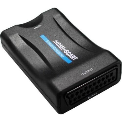 50pcs HDMI to Scart Converter AV Signal Adapter Receiver hdmi 1080P for MonItor PC Smart phone