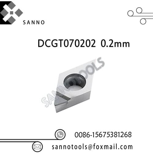 Free shipping! High quality 1pcs DCGT070202 / DCGT070204 / DCGT070208 PCD cnc carbide turning inserts