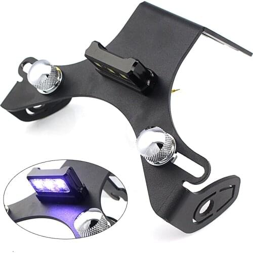 Registration License Plate Bracket Licence Plate Holder Frame Number Plate for Kawasaki Z1000 2010-2017 2011 12 13 14 15 16