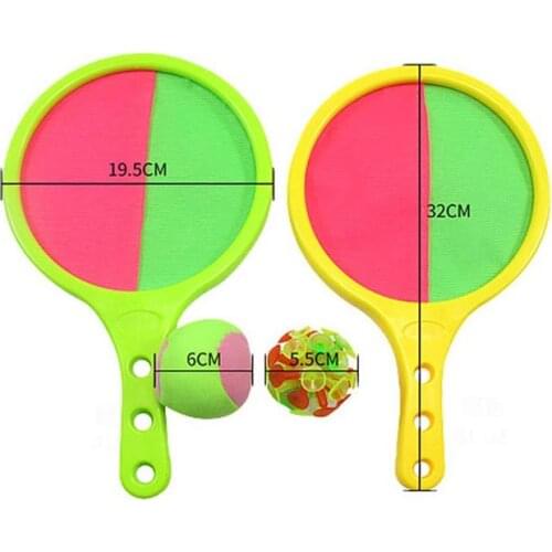 Kids Dual Side Sucker Sticky Ball Self-Stick Toys Outdoor Throwing Game Interaction Game Leisure Sports Toys