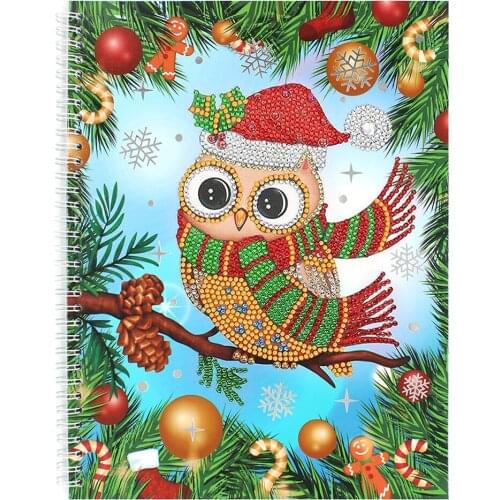EverShine Diamond Painting Notebook Owl Special Shape Diamond Embroidery Mosaic Cartoon Animals Cross Stitch Art Gift