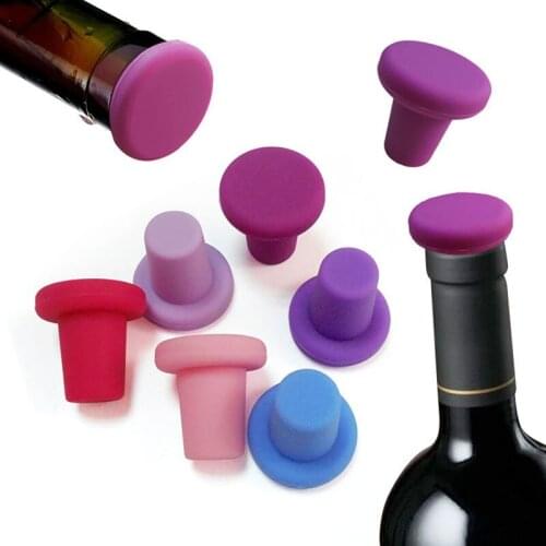 Anti Leakage Wine Bottle Stopper Reusable Bottle Cap Freshness Sealant Silicone Family Bar Preservation Tools Healthy