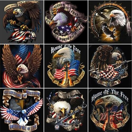 EverShine Diamond Painting Eagle Full Square Diamond Mosaic Animal Cross Stitch Embroidery Picture Of Rhinestone Decor For Home