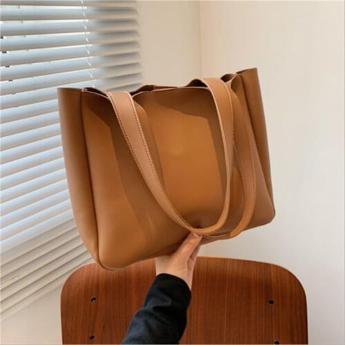 Hot sale large womens bag large capacity shoulder bags high quality PU leather shoulder bags ladies wild bags designer handbags