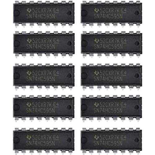 10PCS IC 74HC595 74HC595N SN74HC595N DIP-16 Logic-Shift Register