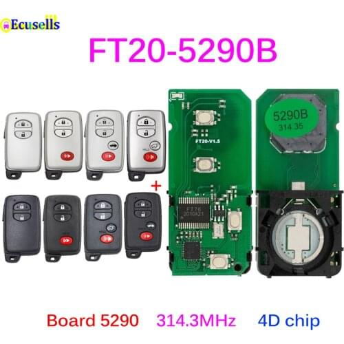 Lonsdor FT20-5290B 314.3MHz ASK Keyless Go Smart Key Board PCB 4D Chip for Toyota Venza Lexus RX LS460 GX460