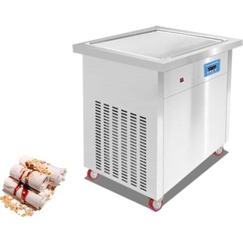 MK-PF1S Maquina Para Hacer Helado Rollo Ice Cream Machine 201 Stainless Steel 304 Stainless Steel Pan CFR BY SEA