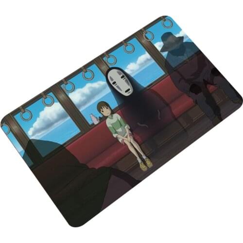 Cartoon Spirited Away Carpet Outdoor Entrance Welcome Pad Soft Rug Doormat Indoor Bathroom Kitchen Carpet Floor Mats