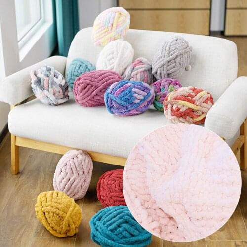 New wool hand woven blanket hook cushion line soft super thick ice bar the wool thickness of Nordic woven blanket DIY Decor