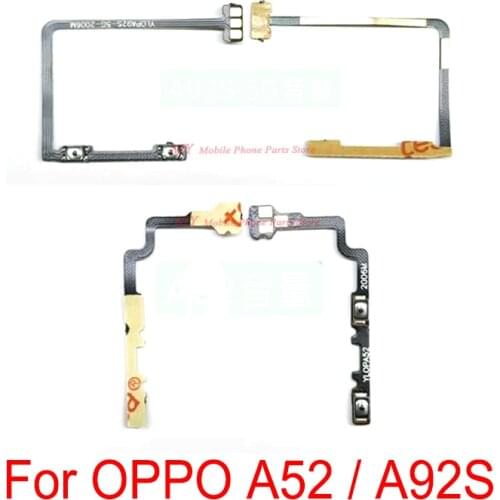 New Power ON OFF Volume UP DOWN Buttons Flex Cable For OPPO A92S A52 (5G) Volume Side Button Key Flex Cable Repair Spare Parts