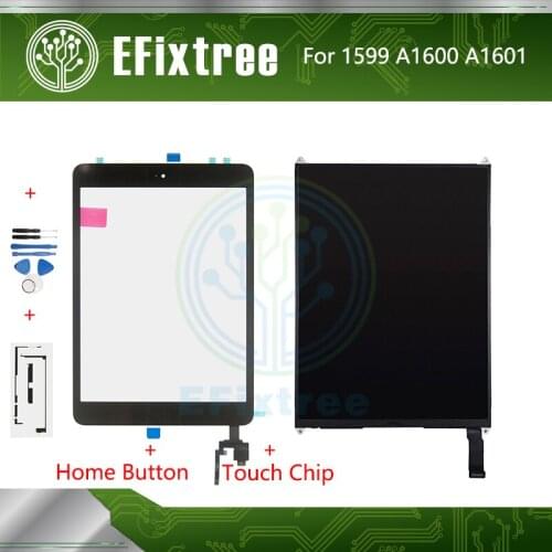 New A1599 A1600 A1601 Touch Screen With board For iPad Mini 3 LCD Display 7.9 inch With Tool and Sticker and Home button