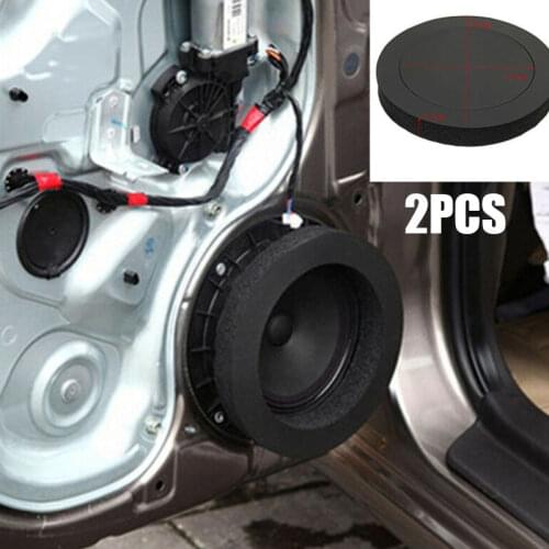 Rubber Foam Insulation Cotton Parts Sound Insulation Replacement 2pcs 6.5\'\' Car Speaker