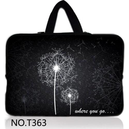 Gray Dandelion Laptop Sleeve Notebook Case 13.3 14 15 15.6 17 Waterproof Laptop Cover For Macbook Pro HP Acer Xiami ASUS Lenovo