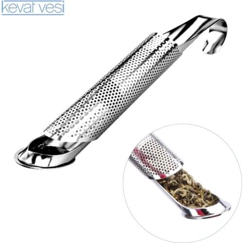 Creative Pipe Design Tea Infuser Stainless Steel Tea Strainer Set Metal Tea Strainer for Puer Tea Herb Tea Tools Accessories