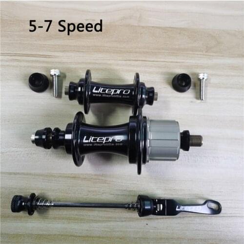 LitePro Hub For Brompton Bike Hub Folding Bicycle Hub 2 speed 3 speed 7 speed Front 74mm Rear 112mm Open Gear