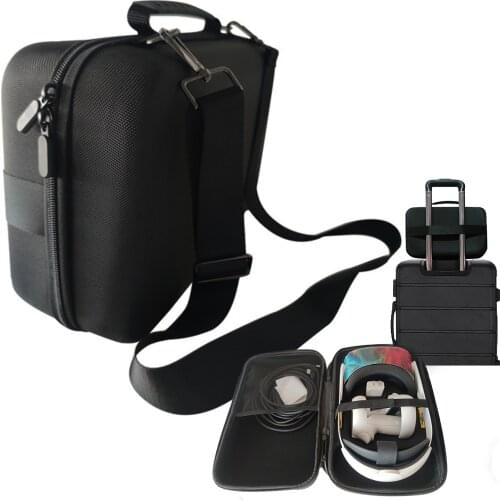 VR Storage Bag Portable Travel Case For Oculus Quest 2 VR Headband Protection Bag Eva Hard Case Portable Shoulder Bag Box