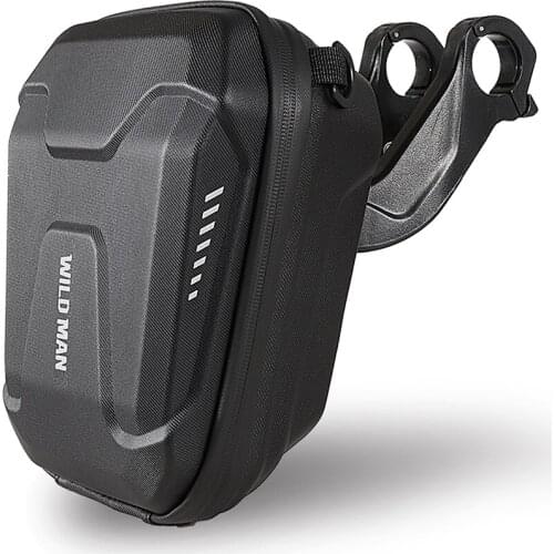 WILD MAN Bicycle Handlebar Head Bags EVA Hard Shell Phone Case Waterproof Road Bike Electric Scooter 3L Large Capacity Heads Bag
