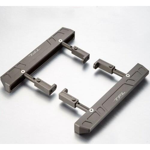 TFL 1/10 RC Car accessories AXIAL SCX10 Rock Crawler Edge Bumper Pedal Upgraded Alloy CNC TH01872-SMT6