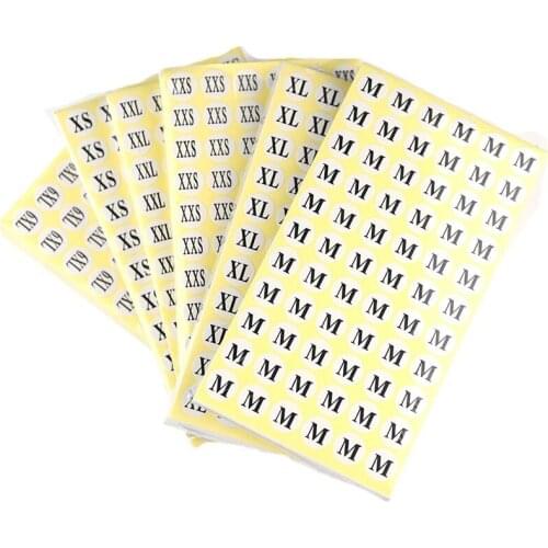 1Bags 1.4CM Round Size Paper Srtickers Self-Adhesive Labels Garment Printed Tags For Clothing Shoes Wrapper Clothing Accessories