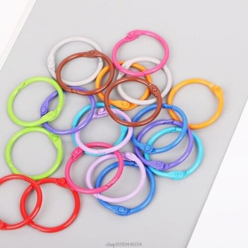 10pcs Metal Loose Leaf Binder Ring Book Hoops DIY Albums School Office Supplies Craft Ja19 21 Dropship