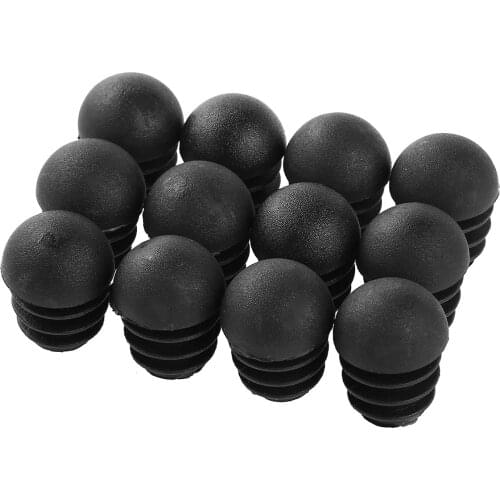 12Pcs Table Chair Legs Plugs Non Slip Dust Proof Round Plastic Tube Caps Anti Scratch Furniture Feet Ends Covers Floor Protector