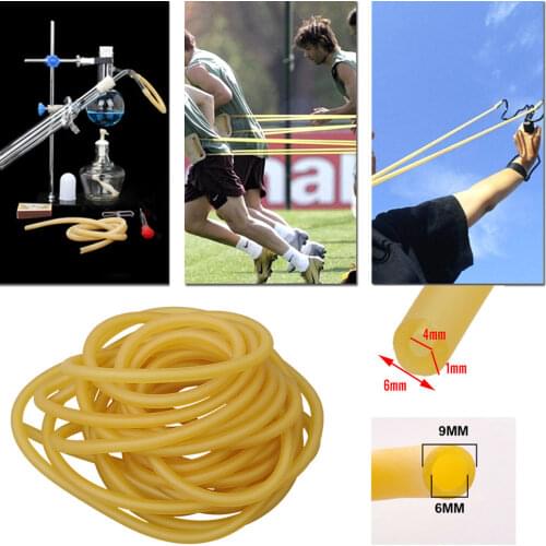 4mm*6mm/6mm*9mm Latex 1M Elasticity Tube Fishing Fumbled Rope Slingshot Hunting Catapult Fitness Yoga Bow Accessories
