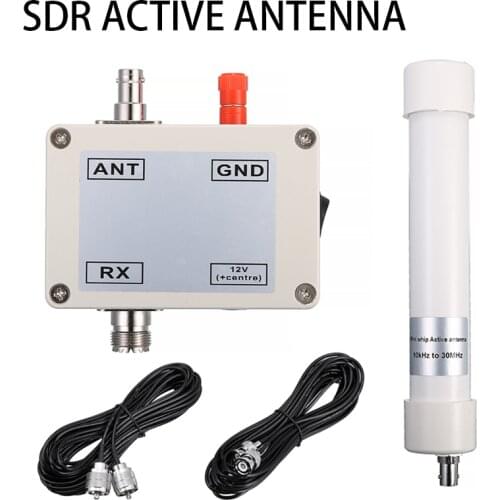 Mayitr 10KHz-30MHz Mini Whip VLF LF HF VHF SDR Active Antenna Broadband Receiver M Connector W/ Connect Cable BNC Connector