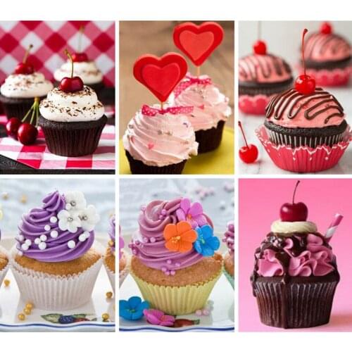 AZQSD Diamond Painting Full Square Dessert Embroidery Sale Flower Picture Of Rhinestones Handmade Home Decor Gift 5d Needlework