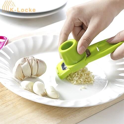 Household Kitchen Garlic Crusher Multifunction Manual Ginger Garlic Grinding Grater Cutter Utensils Garlic Peeler Kitchen Tools