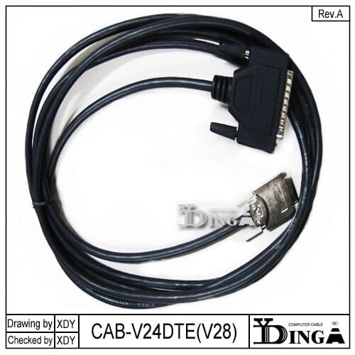 CAB-V24DCE (V28) (DB28) CABLE DB25 Famale /v28 Male for HuaWei H3C SIC-2SA RT-FIC-4SAE-V2-H3 SIC-1SAE