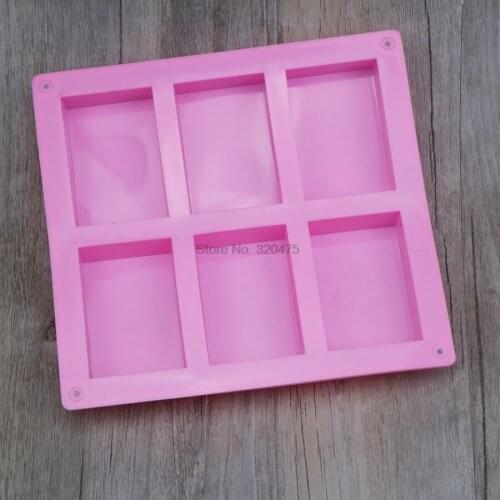 DHL 100pcs attice rectangular pastry molds 100ml silicone cake bakeware mold soap moulds