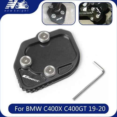 For BMW C400X C400GT K51 C400 X GT C 400X 400gt 2019 2020 Scooter CNC Kickstand Foot Side Stand Extension Pad Plate Bracket