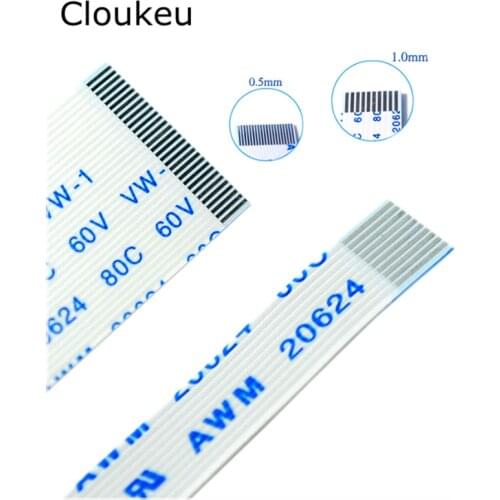 10Pcs FPC Flexible Flat Cable FFC 0.5MM 400MM AB interface 4P 6P 8P 10P 12P 14P 16P 18P 20P 24P 26P 30P 32P 34P 40P 40cm