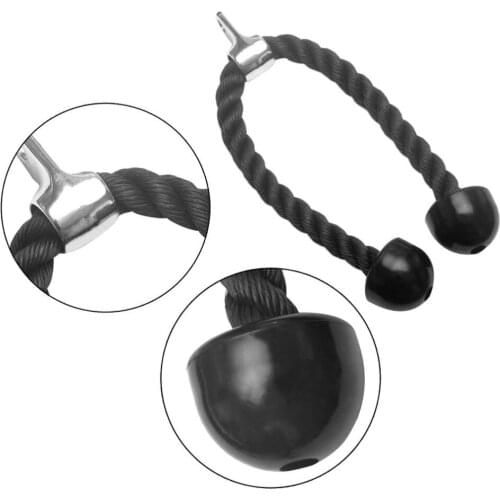 Hot Heavy Duty Triceps Rope Attachment Cable Body building Plastic Nylon Gym For Triceps Biceps Shoulders Fitness Training Cable