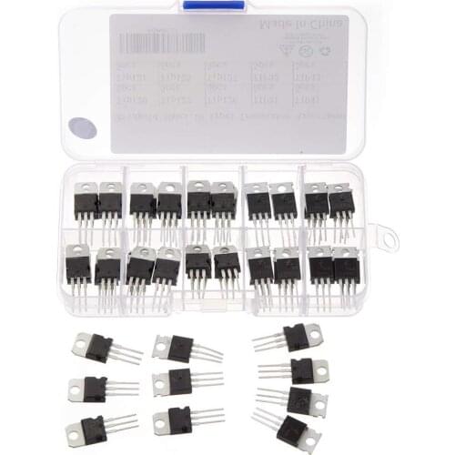 50pcs 10Types TIP Series Transistors Assortment Kit, Including TIP31 TIP32 TIP41 TIP42 TIP120 TIP121 TIP122 TIP125 TIP126 TIP127