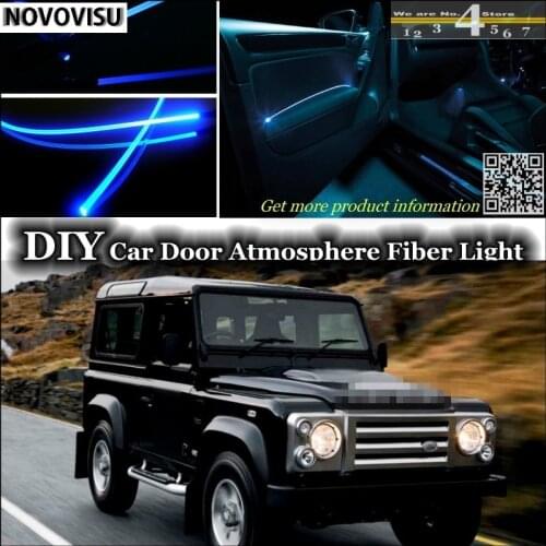 NOVOVISU For Land For Rover Defender 90 110 Ninety One Ten interior Ambient Light Atmosphere Fiber Optic Band Lights Door Panel