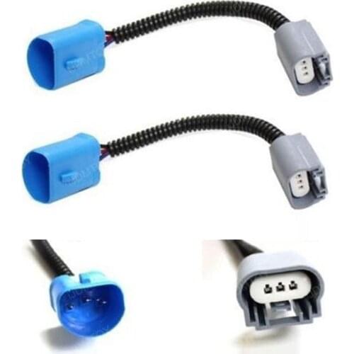 2Pcs 12V 4.5A 9007 to H13/9008 Plug-N-Play Headlight Converter Adapter Harness Universal Car Accessories