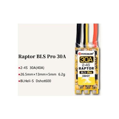 4PCS/lot Flycolor Raptor BLS Pro 30A BLheliS BB2 2-4S DShot600 ESC with Protective Cover for RC Racing Qquadcopter