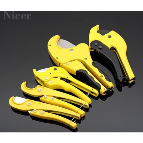 Pipe Cutter Industrial Grade PVC Cutter Aluminum Alloy Plastic Pipe Cutter Pipe Quick Cut Hose Cutting Hand Tools Scissors