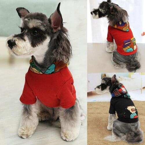 Pet Shirt Two-legged Elastic Short Sleeve Medium Dog Fashion Hoodies for Spring